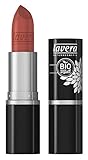 lavera Beautiful Lips Colour Intense Lippenstift -Coral Flamingo 37- Lipstick ∙ Zarte Pflege ✔ Naturkosmetik ✔ Natural Make-up ✔ Bio Pflanzenwirkstoffe ✔ 100% natürlich 3er Pack (3x 4.5 g)