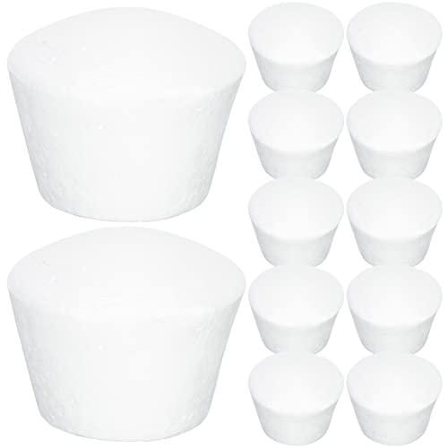 20pcs Foam Cupcake Fake Cupcakes Polystyrene Foam Cake Model Fake Cake Muffin Cupcake Decorating Practice Models for Wedding Display Window Decorating