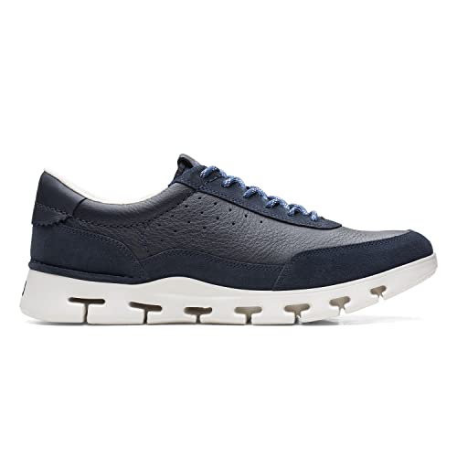 Image of Clarks Mens 26166010-black Comb Sneaker