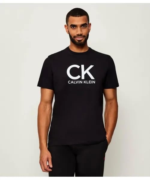 Calvin Klein Herren T-Shirt Kurzarm Graphic Tee Rundhalsausschnitt