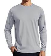 TACVASEN Men's Long Sleeve UPF 80+ Shirts Sun Protection UV SPF Shirts Rash Guard Fishing Running...