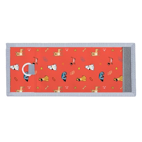 Image of Kids Trifold Wallet for Boys 4-12Years, Velcro Wallet with Card Holders, Perfect Children's Birthday Gift - Toddler Wallet for Boys, Trifold Wallet for Kids (cat&dog)