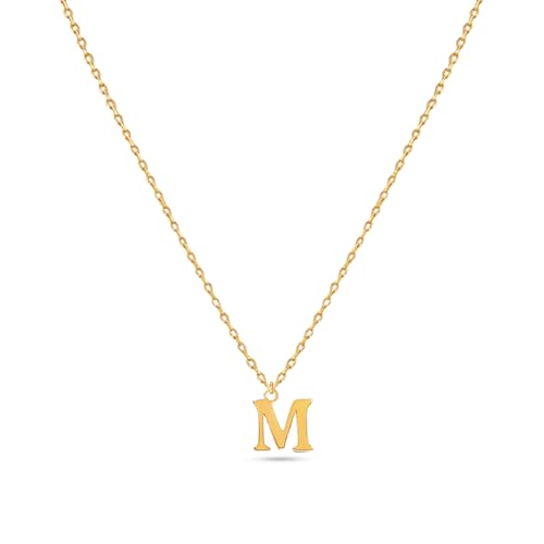 Image of Rubans Demi Fine Stainless Steel Alphabet Pendant CZ Gift for Women & Girls