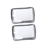 Homoyoyo 2 Piezas Bolsa Transparente de PVC Grande Capacidad con para Almacenamiento de Viaje y Cosméticos para Organizar Artículos y Líquidos