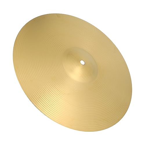 SUPVOX 14 Inch Brass Cymbals Set for Drum Kit Percussion Instrument Accessory Crash Cymbal Jazz Drum Replacement