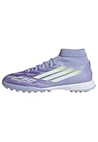 adidas Damen F50 SPARKFUSION League W Mid Turf Football Boots, Violet Tone/Lucid Lemon/Purple Rush, 40 EU