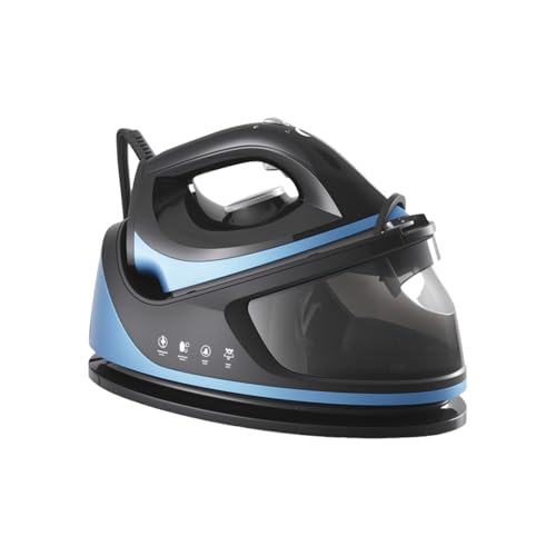 Central vapor, 3100 W, plancha de vapor, 8 bares, efecto prensado, 150 g/min, depósito de 1,1 L, 3 niveles ajustables, rango de temperatura de 70 ℃ a 210 ℃, limpieza automática, planchado rápido