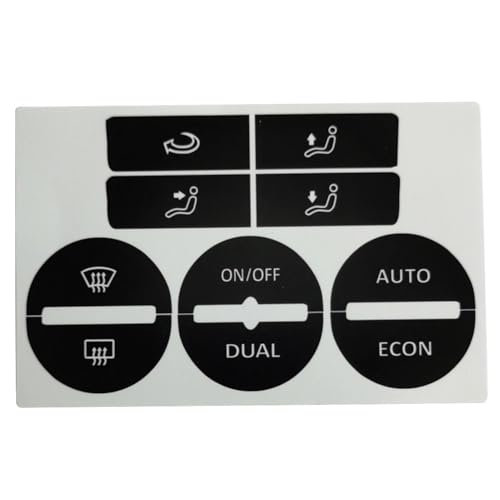 Autocollants de réparation pour boutons de climatisation VW Passat 2005-2010