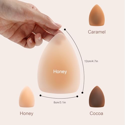 Pasties Nipple Covers for Women Triangular Ultra-Thin Reusable Invisibility Silicone Nipple Pasties Adhesive3