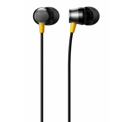 Image of Original for Realme Buds 3 Wired Type-C Earphones with Mic - Gaming Ready Audio Pods with Noise Isolation, Smooth Controls & Secure Fit (Black)