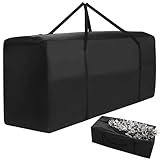 177 Gallon Extra Large Waterproof Patio Cushion Storage Bags with Handles & Dual Zippers, Fits up to 12 Ft Trees, Holiday Decorations, Cushions, and Furniture, 68' x 30' x 20'