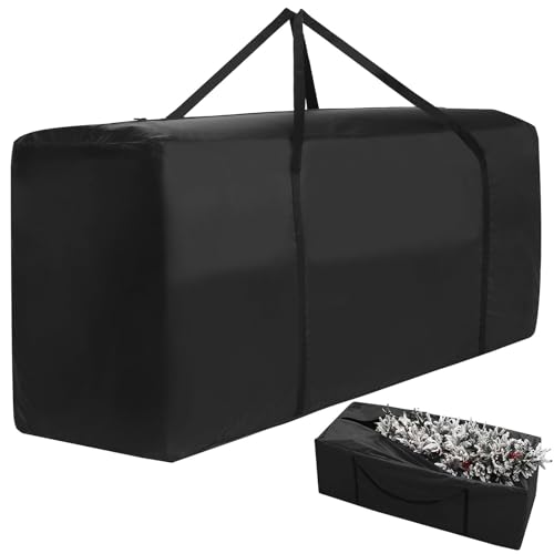 177 Gallon Extra Large Waterproof Patio Cushion Storage Bags with Handles & Dual Zippers, Fits up to 12 Ft Trees, Holiday Decorations, Cushions, and Furniture, 68