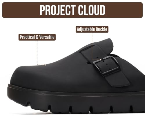 Image of 100% Genuine Leather Platform Clogs for Women - Fall Shoes for Women 2026