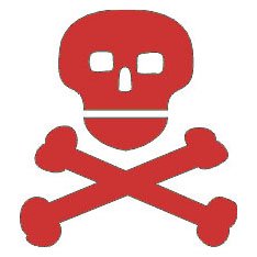 Reflective Stickers, Hard Hat Decals Skull and Crossbones