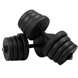 PayLessHere Adjustable Dumbbell Sets 2 in 1 Free Weights 66lbs Dumbbells with Anti-Slip Metal Handle for Men and Women Strength Training Home Gym Workout Equipment for Full Body Workout Fitness(Pair)