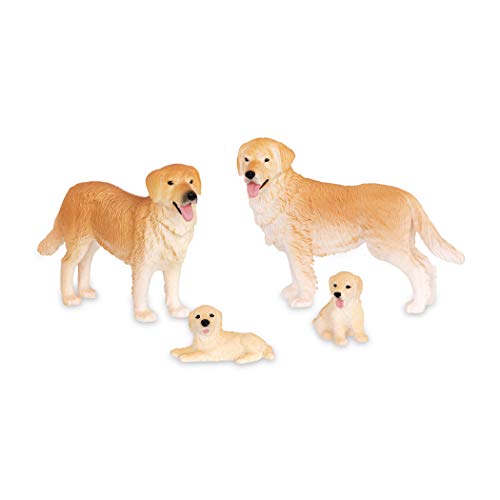 Terra by Battat  Dog Family - Animal Toys for Kids 3-Years-Old & Up (4 Pc)