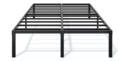 Image of LUMUNANCE Metal Bed Frame California King Size - 16 Inch Heavy-Duty Cal King Platform Bed Frame No Box Spring Needed, Easy Assembly, Noise-Free, Sturdy Mattress Foundation, Underbed Storage Space