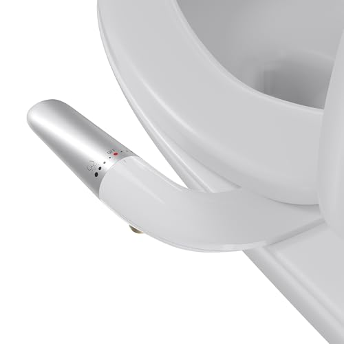hansrapo Left-Hand Bidet Attachment &ndash; Left Side Control for Tight Bathroom Spaces, Non-Electric...