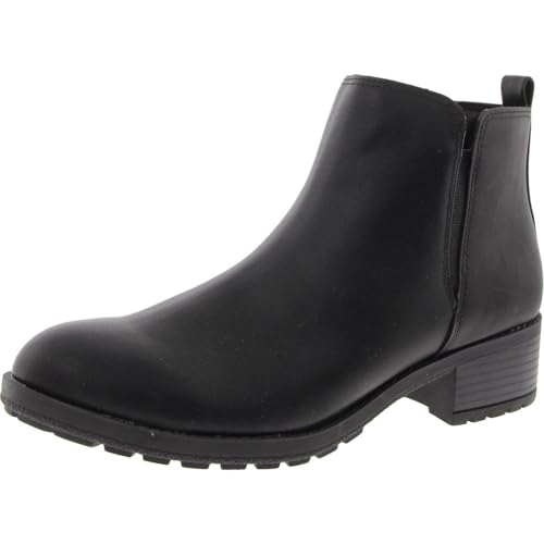 Style & Co. Womens GARNERR Stretch Faux Leather Ankle Boots