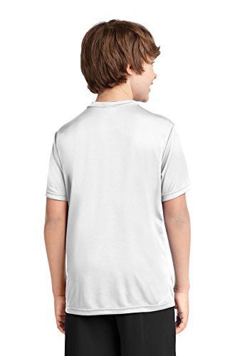 Port & Company Youth Essential Performance T-Shirt, White, Medium2