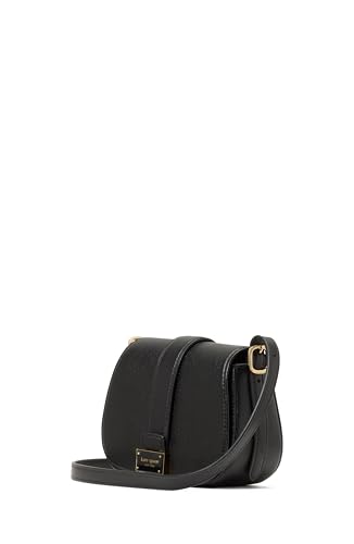 kate spade new york Nouveau Textured Leather mini Saddle, Black2