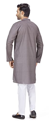 Image of Studio Shringaar Men's Cotton Relaxed Fit Straight Kurta