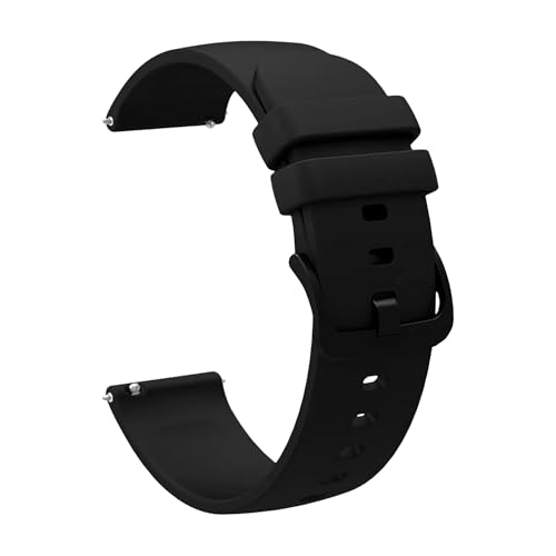 Image of ACM Watch Strap Silicone Belt compatible with Universal 22mm Size Replacement Strap Smartwatch Hook Band