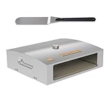 BakerStone Pizza Oven Box Kit With Pizza Stone, Stainless Steel Outdoor Pizza Oven For Gas Grill