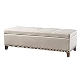 Christopher Knight Home Gavin Fabric Storage Ottoman, Beige