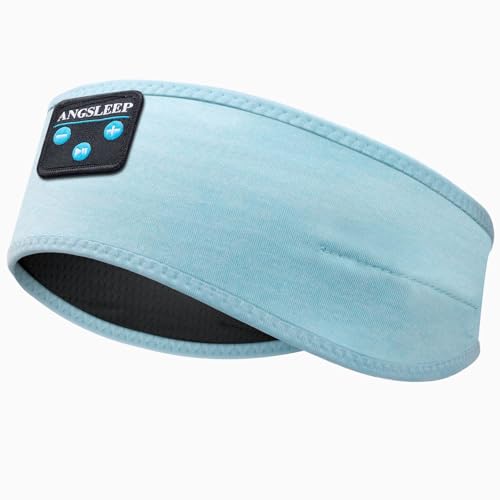 Sleep Headphones Bluetooth 5.4 Headband, Wireless Sleeping Headphones with Ultra-Thin HD Stereo Speakers for Side Sleepers, Sweat Resistant Sports Headband for Unisex