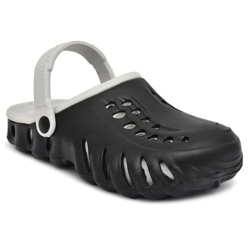 Doctor Walk Mens Classic Casual Clogs/Sandals with Adjustable Back Strap for Adult | Comfortable & Light Weight | Stylish & Anti-Skid | (DW-0706) (Black-08) (B0CYH5X6TT) Amazon Price History, Amazon Price Tracker