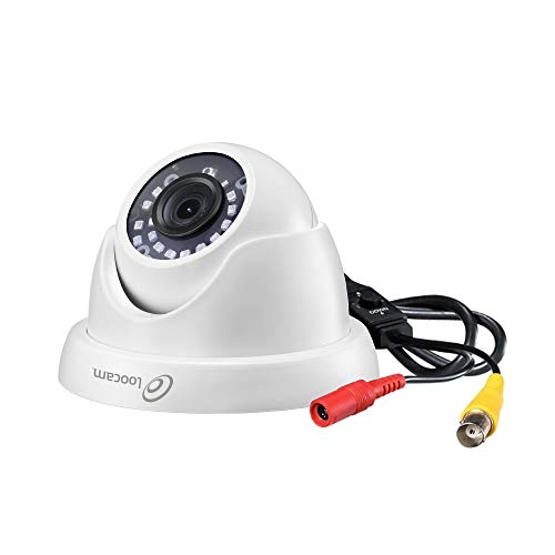 Loocam Full HD 1080p Outdoor Hybrid 4-in-1 Surveillance Camera, 1920TVL Security Weatherproof Camera for HD-TVI, AHD, CVI, and CVBS/960H Analog DVR, Metal Housing