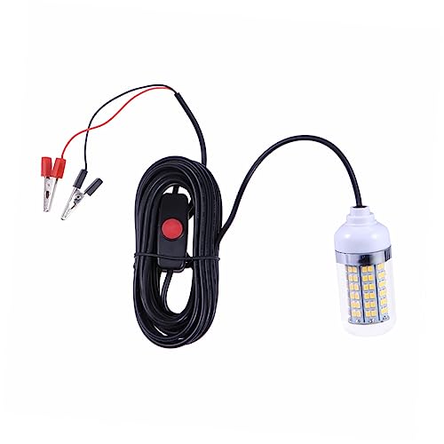KESYOO 24V Fishing Light LEDs Deep Drop Underwater Lamp Fishing Lures Light for Boats Kayaks Canoes Attracts Fish Prawns Blue
