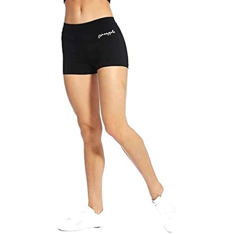 Pineapple Dancewear Womens Classic Hot Pants Shorts Dance Gym Workout Black (Extra Small UK 6/8) Cover