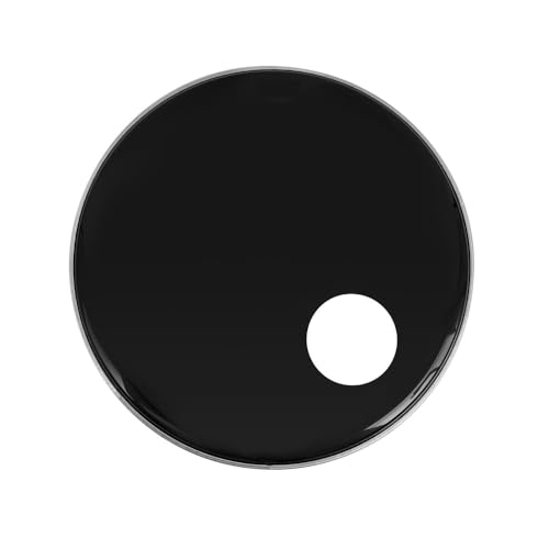 Resonant Bass Drum Head 22 Inch with Microphone hole, Perfect for Recording & Live Performance
