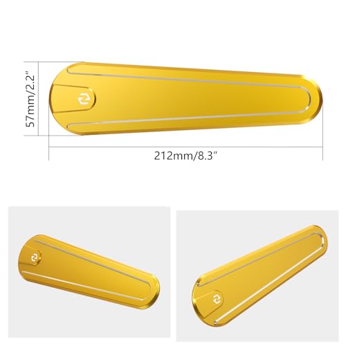 Image of NICECNC Gold Fuel Tank Decorative Plate CNC Laser Cutting Dash Insert Panel Compatible with Harley Street Glide FLHX 2017-2023, Street Glide Special FLHXS 2017-2020, Replacement for 14100855