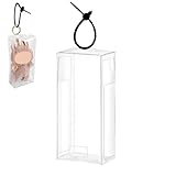 QOCUILC 1 Stück Doppelter Druckknopf 7.5 * 5 * 16.5cm Transparente Doll Tasche,Mit Schwarze Hängeschnur,Zur Präsentation und Sammlung, Für Plüschpuppen,Schützen Sie Ihre Puppe