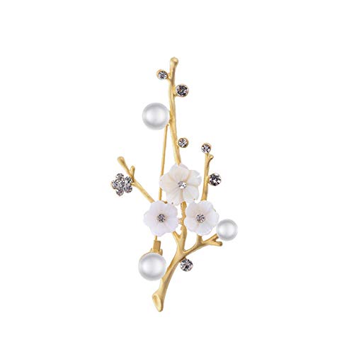 Broches pour femmes de corsage de prune vintage en métal travaillé boucle de châle
