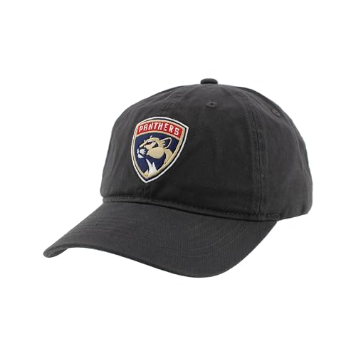 Florida Panthers NHL Officially Licensed Adjustable Hat Scholarship Icon Charcoal