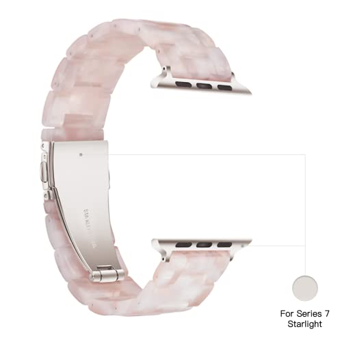 Image of Light House Apple Watch Bands-Fashion Lightweight Resin iWatch Bands for Women Men 38mm /40mm /41mm /42mm(Series 11 10), 49mm /46mm /45mm /44mm /42mm(S 3 2 1), Compatible with Apple Watch Series 11 SE 10 9 8 7 6 5 4 3 Ultra