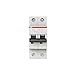Price comparison product image ABB S202-D1 Miniature Circuit Breaker, 2 Pole, Type D, 6/10kA Breaking Capacity, 1 Amp Current (2CDS252001R0011)