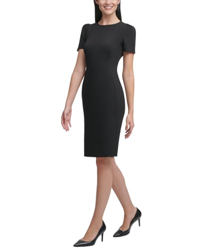 Calvin Klein Women's Solid Knee Length Dress2