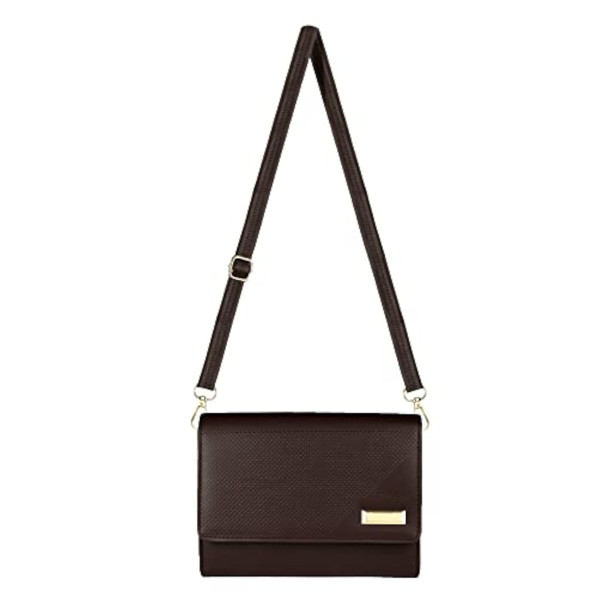 Women's Brown Trendy Sling Bag with Detachable Straps