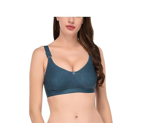 Image of Viral Girl Women's Wire-Free Cotton Hosiery Bra | Non-Padded, Full Coverage, Adjustable Straps | Soft Comfortable Innerwear with Hook & Eye Closure for Everyday Use