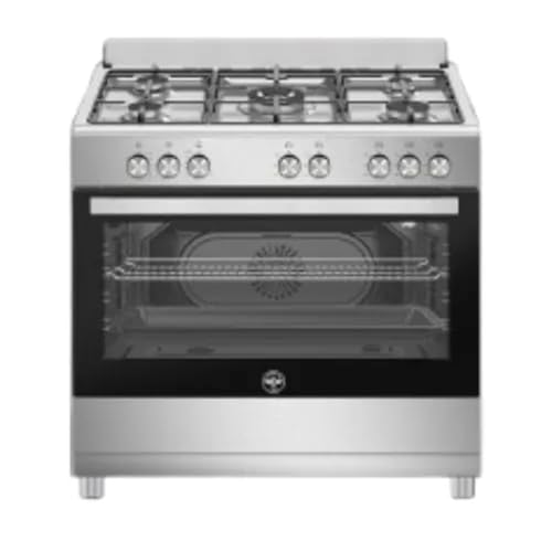 SE965GX/24 Cuisinière à gaz avec four n°5 brûleurs 90 x 60 cm Inox