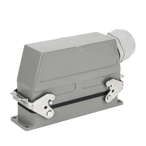 Conector industrial rectangular blanco HDC-HE-032 con tornillo de una sola vía 2
