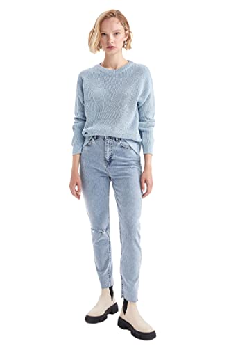 DeFacto H6905az Pull, Lt.Blue, XXXL Femme Cover