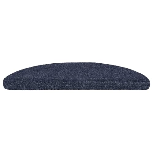 Alfombrillas para escalones de fieltro azul ideales para escaleras de madera en casas familiares 3