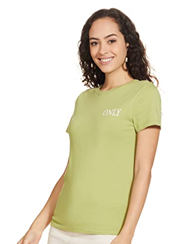 Image of ONLY Women's Cotton Regular Fit T-Shirt