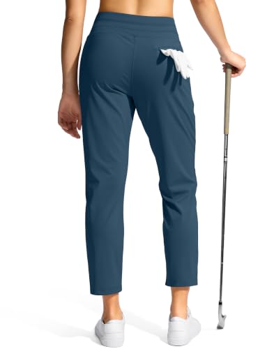 YYV Women's High-Waisted Stretch Ankle Golf Pants w/ 3 Pockets & Split Hem (XS-XXL, Various) - image 2